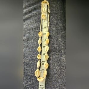2/15$ Cowrie Shell Necklace  Braided w/slip Knot